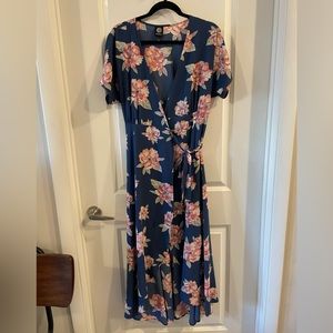 Floral wrap dress